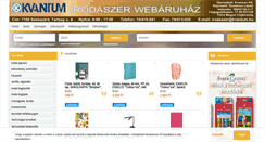 Desktop Screenshot of irodaszer.kvantum.hu
