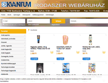 Tablet Screenshot of irodaszer.kvantum.hu